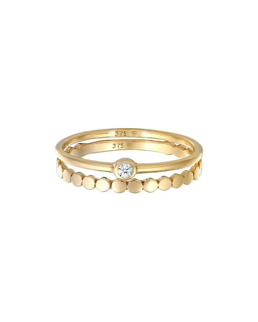 Elli DIAMONDS Metallic Ring Geo