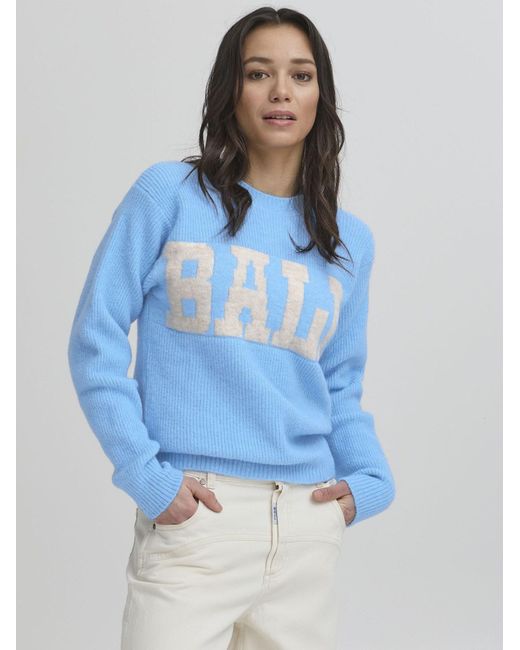 Ball Blue Strickpullover Bastacy Pullover