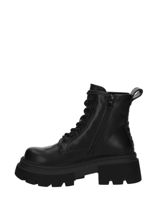 Buffalo Black Schnürstiefelette Mave