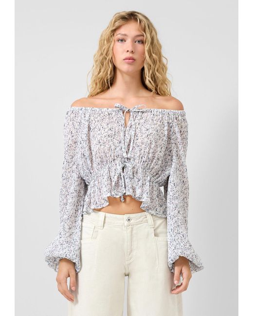 QS Gray Bluse
