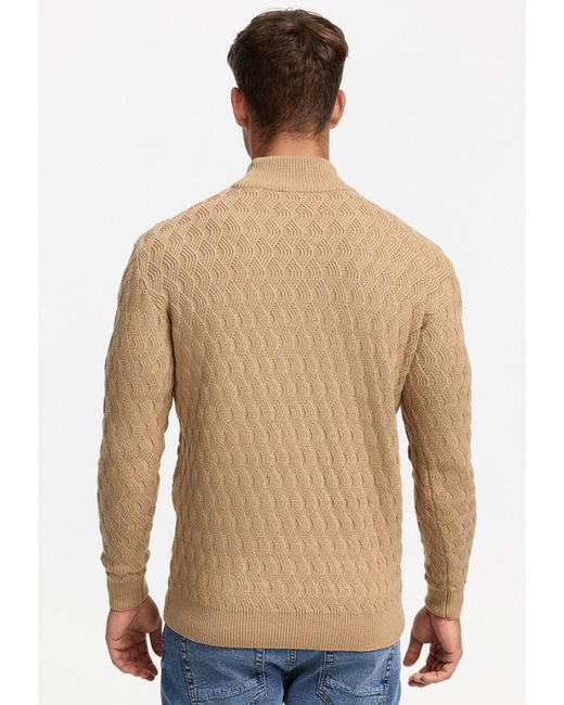 INDICODE Pullover Alpha in Natural für Herren