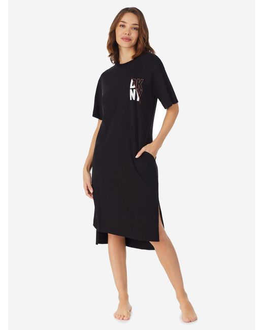 DKNY Black Nachthemd Must Have Basic