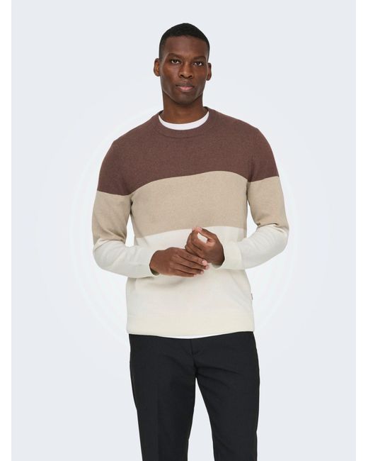 Only & Sons Pullover Onsrex in Multicolor für Herren