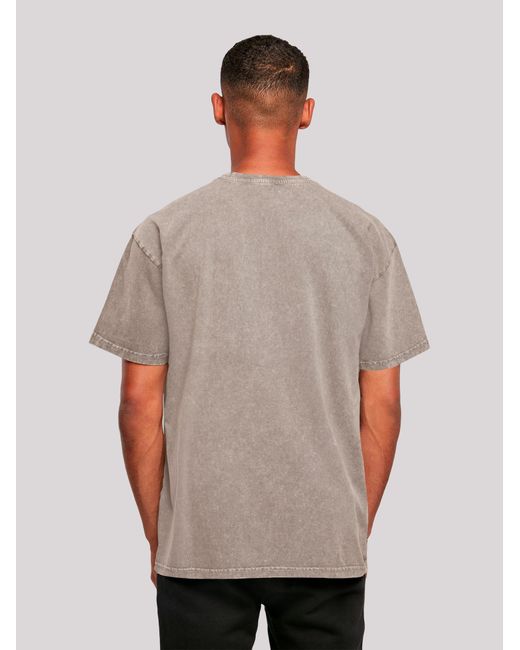 F4NT4STIC T-Shirt Tv Times Pop Star David Bowie Portrait 1977 in Gray für Herren