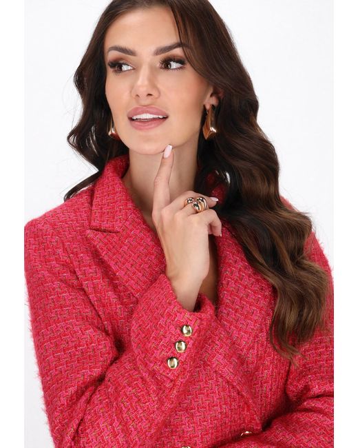 faina Red Blazer Fashion Look