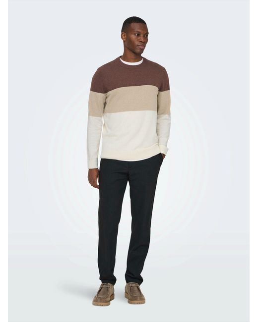 Only & Sons Pullover Onsrex in Multicolor für Herren