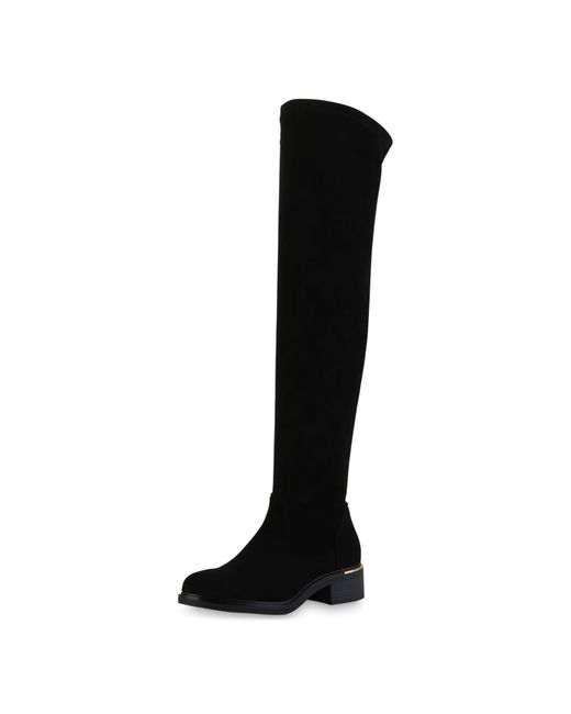 VAN HILL Black Overknees 'Juliet'