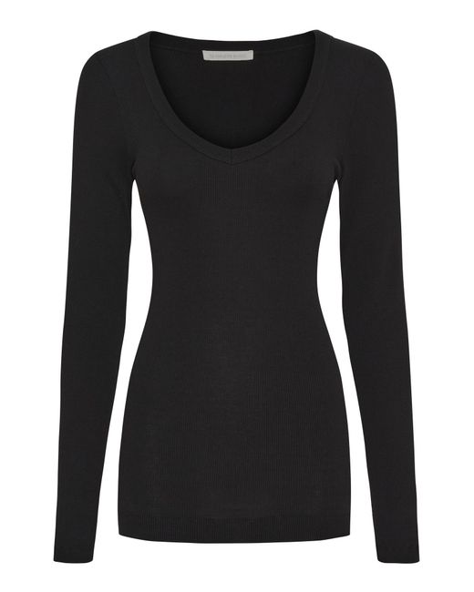 Seamless Basic Black Shirt