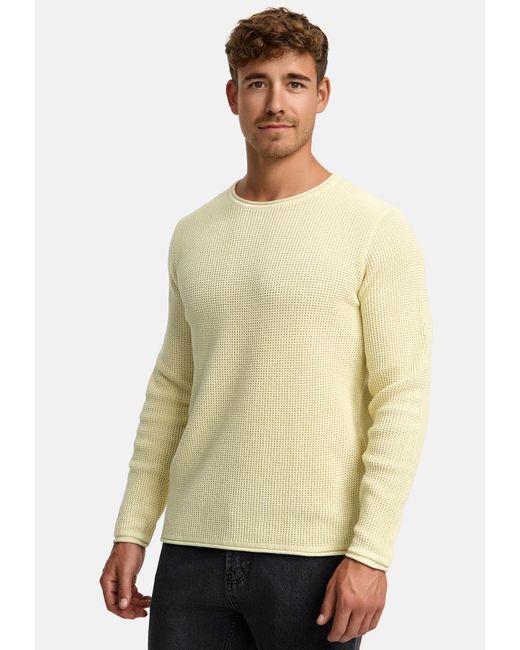 INDICODE Pullover Petri in Natural für Herren