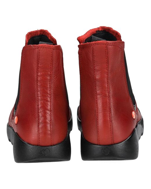 Softinos Red Chelsea Boots
