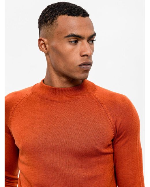 Antioch Turtleneck Pullover in Orange für Herren