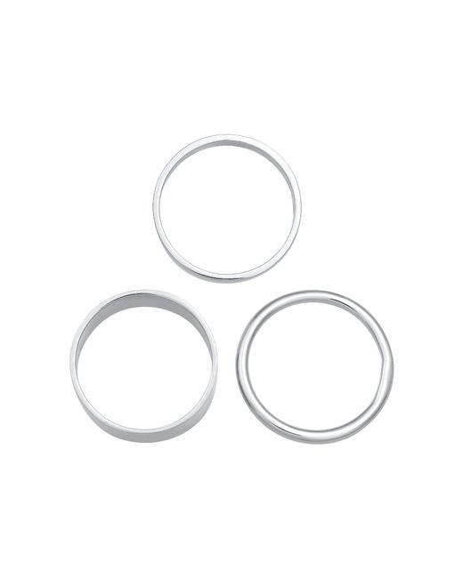 Elli Jewelry Metallic Ring Set