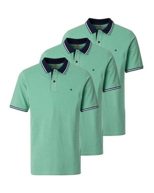 Redmond Shirt Basic in Green für Herren