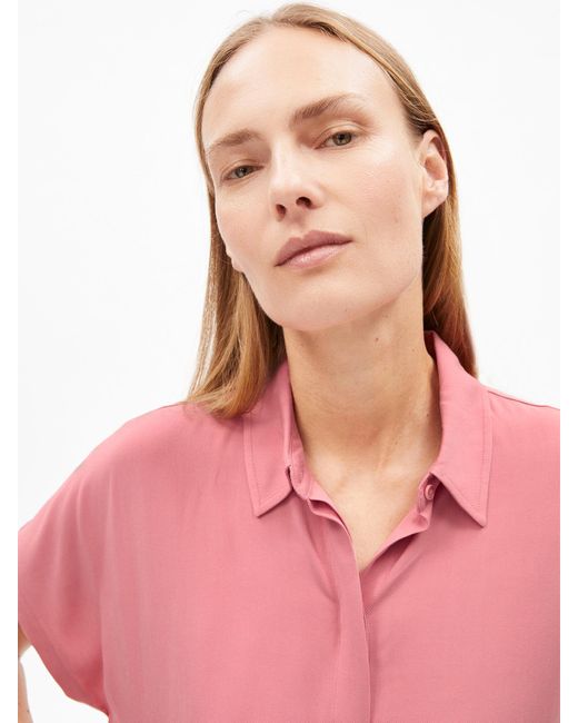 ARMEDANGELS Pink Bluse Aus Lenzing Ecovero Viskose