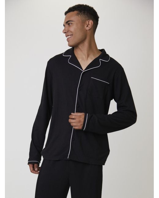 Loungeable Pyjama Lang in Black für Herren