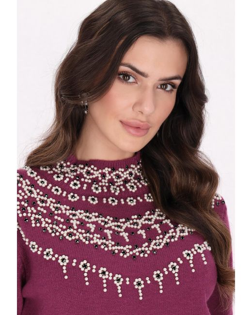 faina Purple Pullover