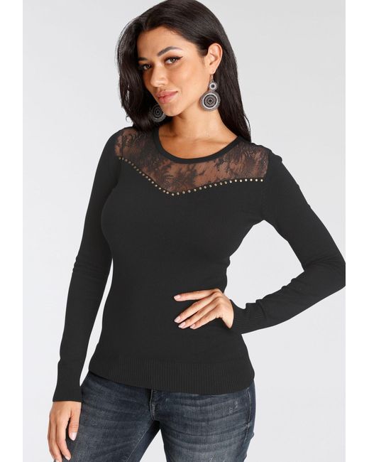 melrose Black Pullover