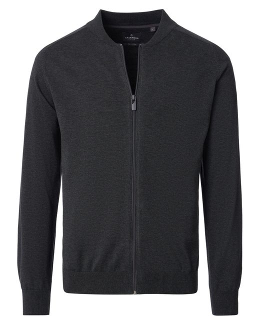 CASA MODA Strickjacke Basic in Black für Herren