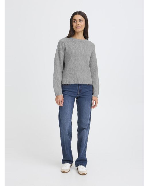 Oxmo Gray Strickpullover