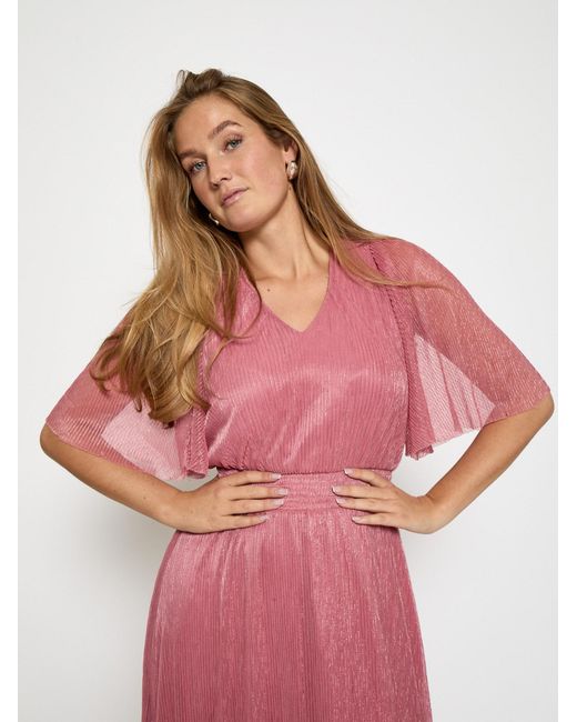Minus Pink Kleid Msmavena V-Neck Maxi Dress