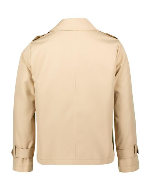 Zero Natural Zweireihige Trenchjacke Mit Reverskragen