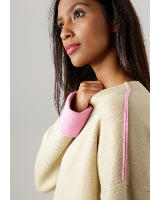 Aniston SELECTED Natural Pullover
