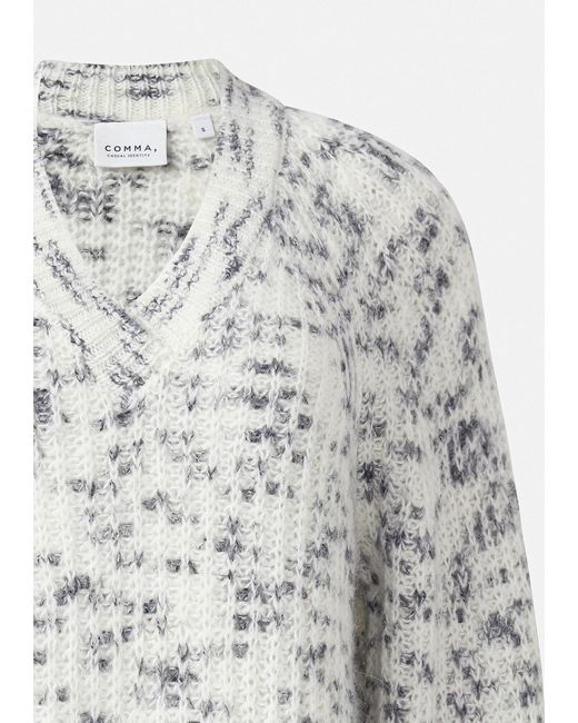 Comma, White Pullover