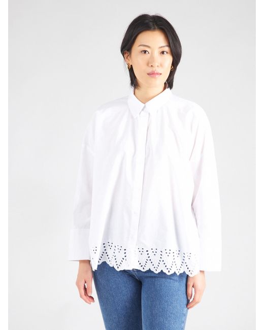 ONLY White Bluse 'Onlgraces Tulum'