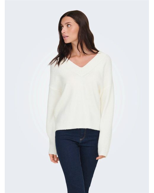 Jdy White Pullover Silja
