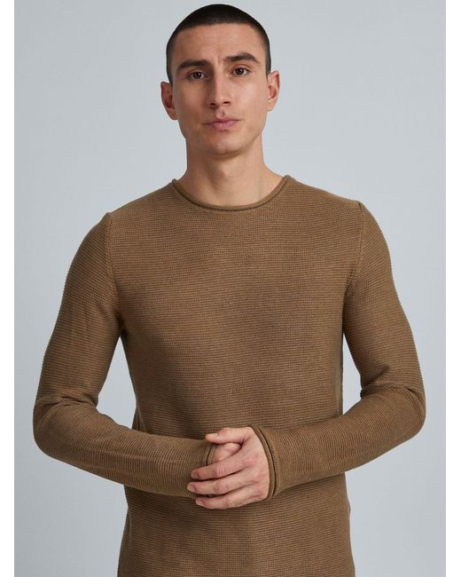 Solid Pullover in Brown für Herren