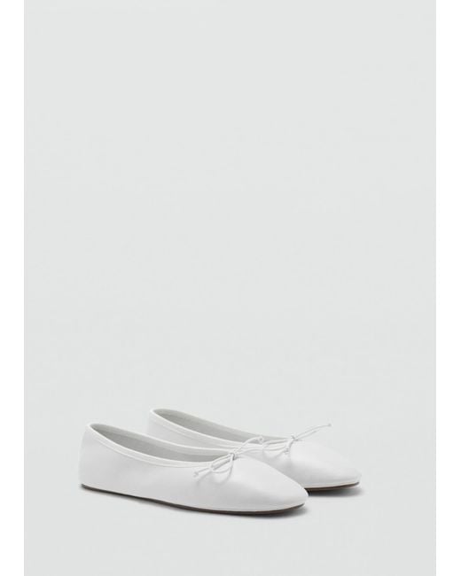 Mango White Ballerina Suave
