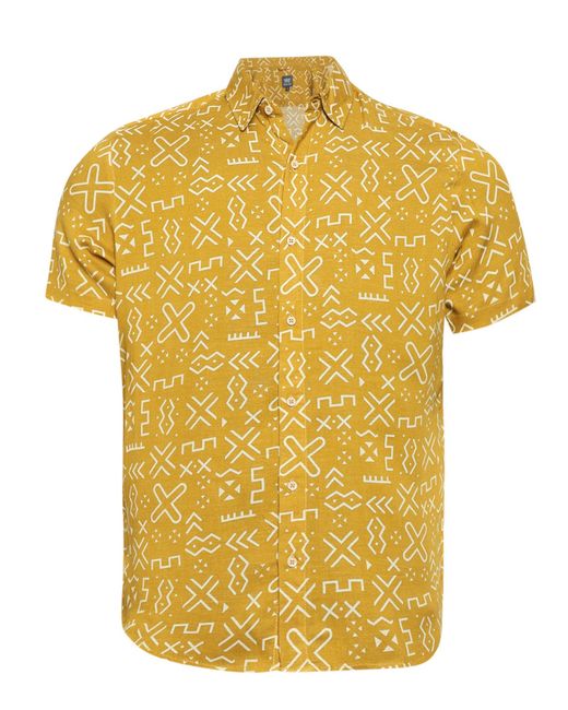 Campus Sutra Hemd Everett in Yellow für Herren