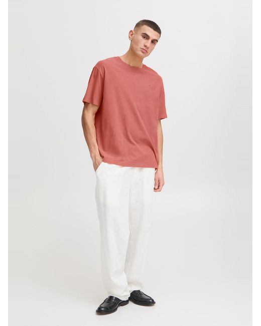 Solid Rundhalsshirt Sdpavlo in Pink für Herren