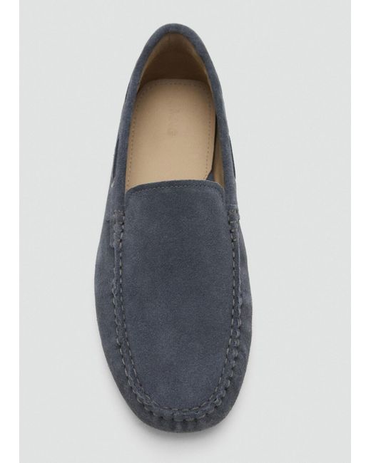 Mango Mokassin Driver in Blue für Herren
