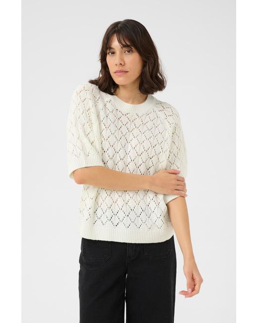 Kaffe White Pullover Kanika