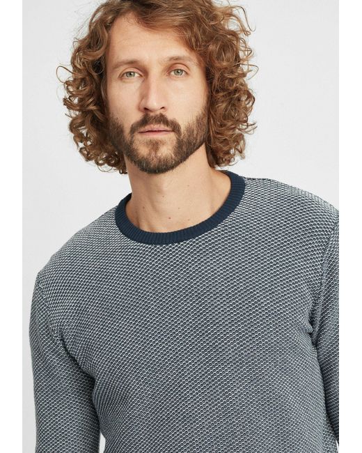 Solid Strickpullover ' dumon ' in Gray für Herren