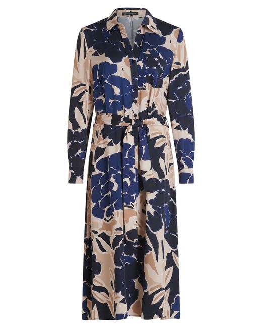 Betty Barclay Blue Hemdblusenkleid Mit Bindegürtel
