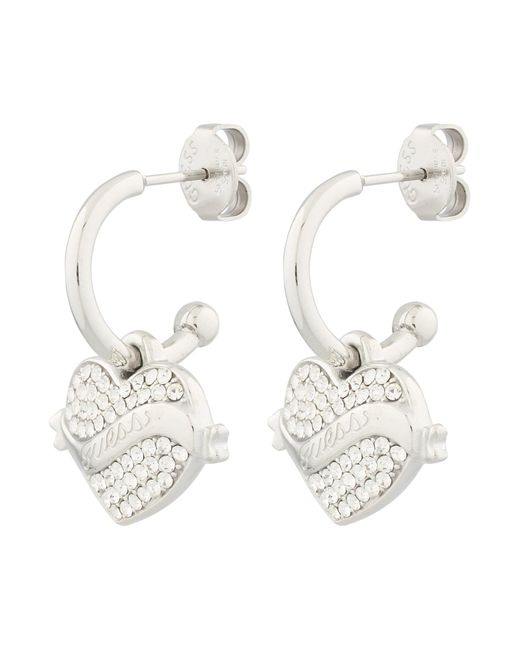 Guess White Ohrringe