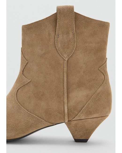 Mango White Stiefelette Lu