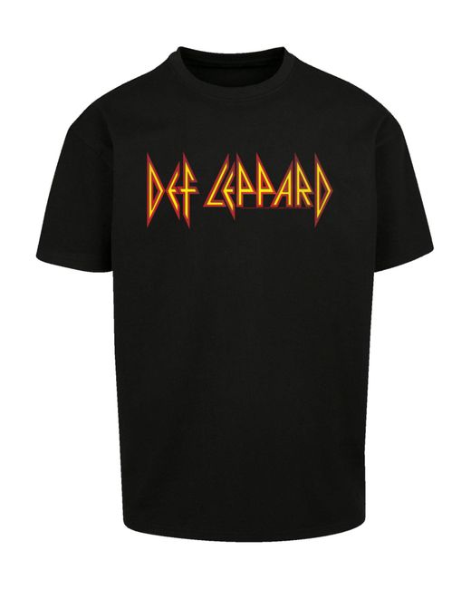 F4NT4STIC T-Shirt Def Leppard in Black für Herren