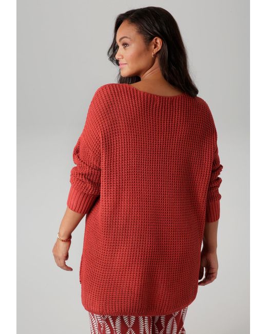 Aniston Red Pullover