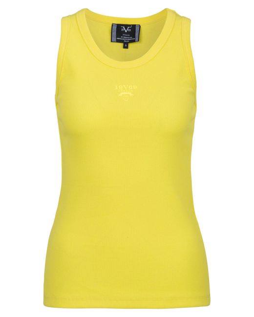 19V69 Italia by Versace Yellow Top 'Benice'