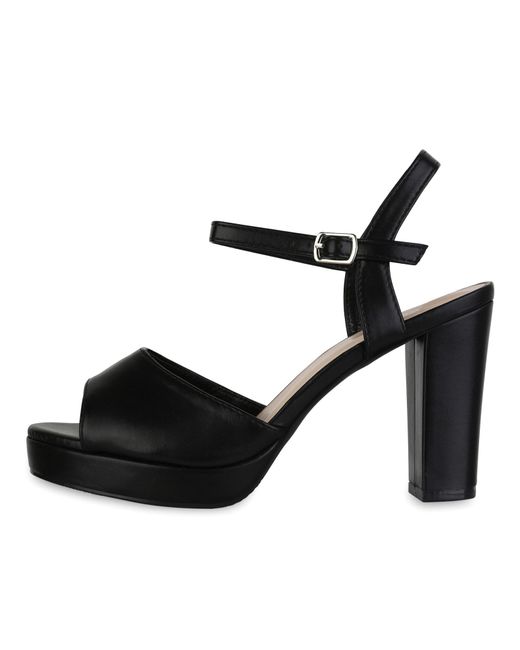 VAN HILL Black Sandaletten 'Anneliese'