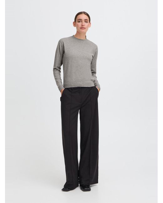 Oxmo Gray Strickpullover Oxiscanny Ls
