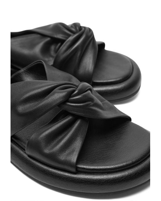 Woden Black Pantolette 'Mascha'