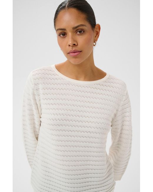 Kaffe White Pullover