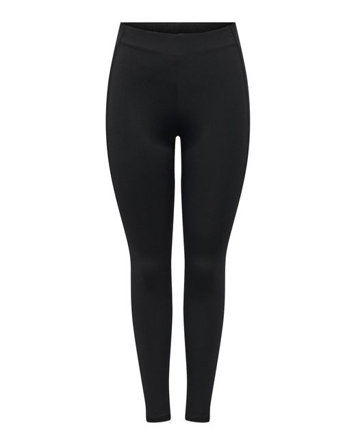 Only Play Black Sporthose Onpfirm-2 Hohe Taille Slim Fit Sportleggings Sportleggings