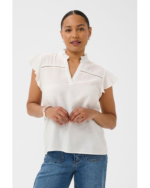 Kaffe White Bluse
