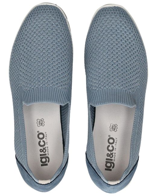 Igi&co Blue Slip On