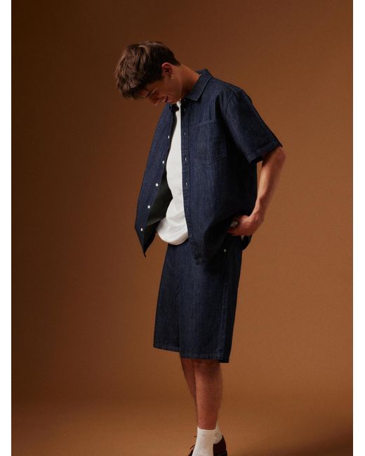 Solid Jeanshemd Sdrogue in Blue für Herren